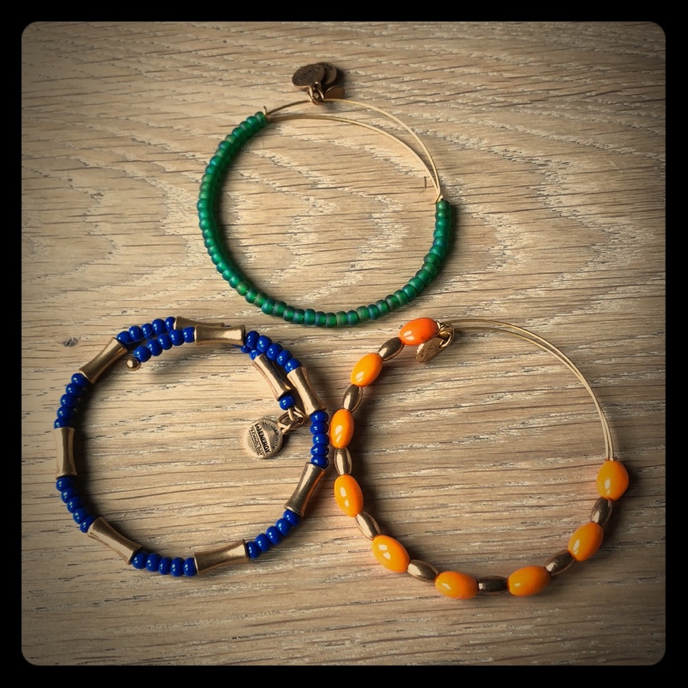 3 Alex & Ani bracelets